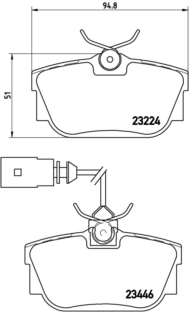 Klocki hamulcowe BREMBO P 85 046
