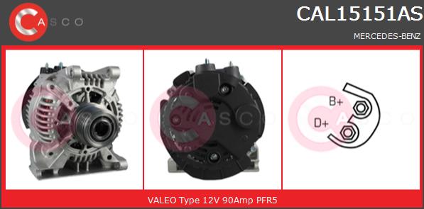 Alternator CASCO CAL15151AS