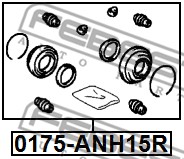 Zestaw naprawczy zacisku FEBEST 0175-ANH15R