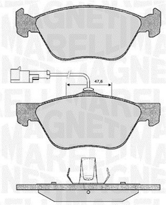 Klocki hamulcowe MAGNETI MARELLI 363916060101