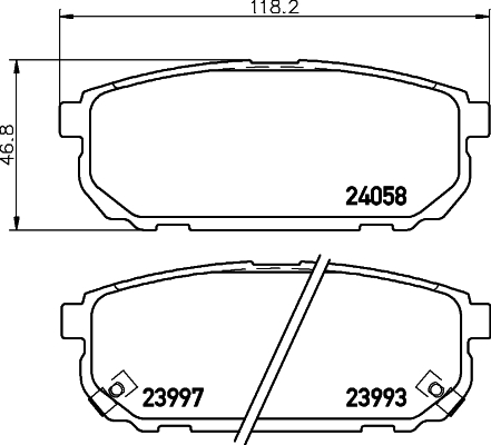Klocki hamulcowe HELLA 8DB 355 010-871