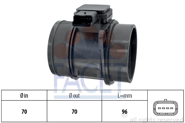 Przepływomierz masowy powietrza FACET 10.1302