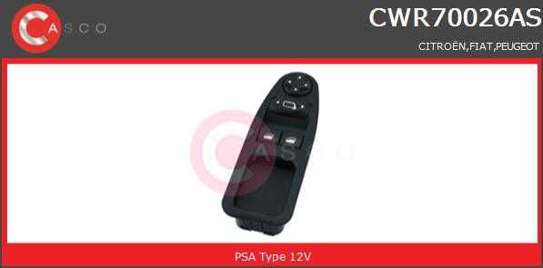 Przełącznik podnośnika szyby CASCO CWR70026AS