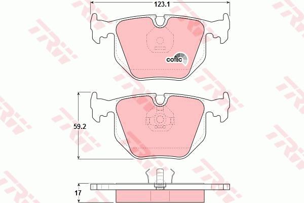 Klocki hamulcowe TRW GDB1119