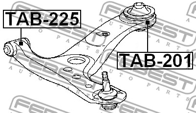 Tuleja wahacza FEBEST TAB-225