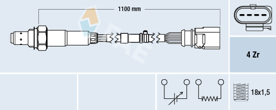 Sonda lambda FAE 77702