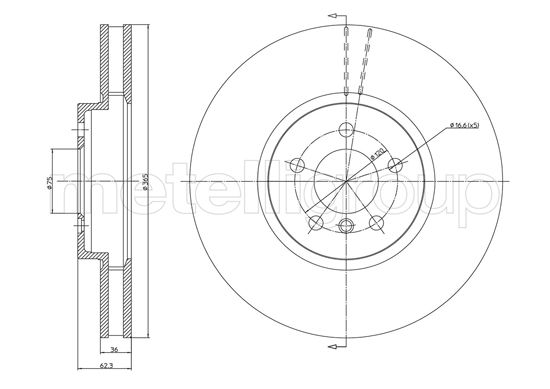 Tarcza hamulcowa METELLI 23-1030C