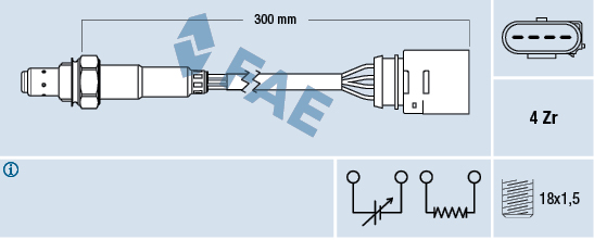 Sonda lambda FAE 77435