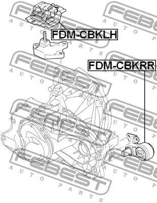 Poduszka silnika FEBEST FDM-CBKLH