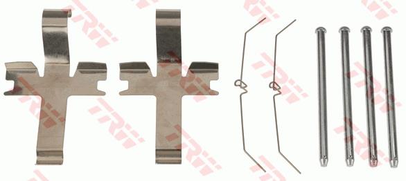 Zestaw akcesoriów montażowych  klocków hamulcowych TRW PFK655