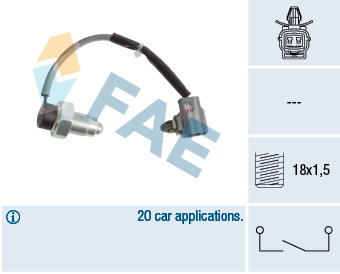 Włącznik świateł cofania FAE 40987