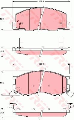 Klocki hamulcowe TRW GDB3157