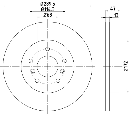 Tarcza hamulcowa HELLA 8DD 355 122-771