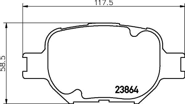 Klocki hamulcowe HELLA 8DB 355 010-201