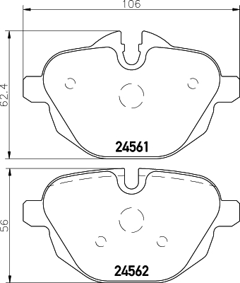 Klocki hamulcowe HELLA 8DB 355 013-921