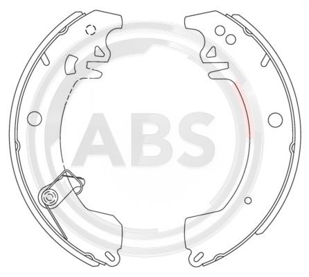 Szczęki hamulcowe A.B.S. 8874