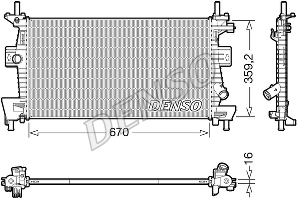 Chłodnica DENSO DRM10114