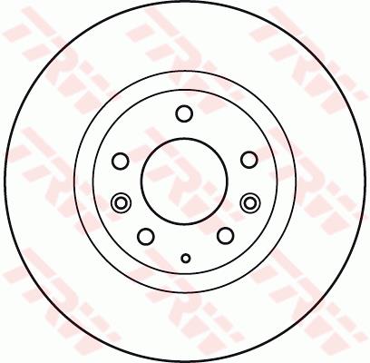 Tarcza hamulcowa TRW DF4968S