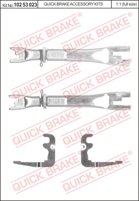 Regulacja szczęk hamulcowych QUICK BRAKE 102 53 023