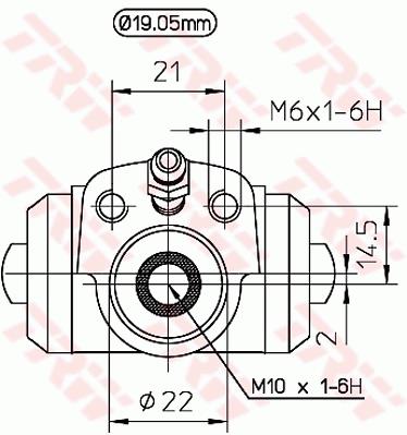 Cylinderek TRW BWD113
