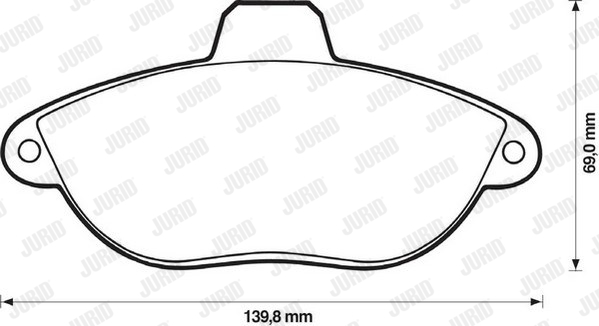 Klocki hamulcowe JURID 571843J