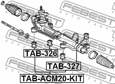 Poduszka przekładni kierowniczej FEBEST TAB-326
