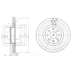 Tarcza hamulcowa DELPHI BG3944