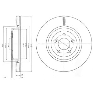 Tarcza hamulcowa DELPHI BG9050