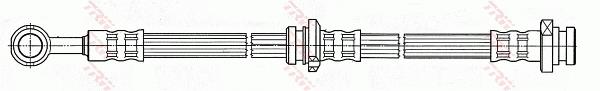 Przewód hamulcowy elastyczny TRW PHD488