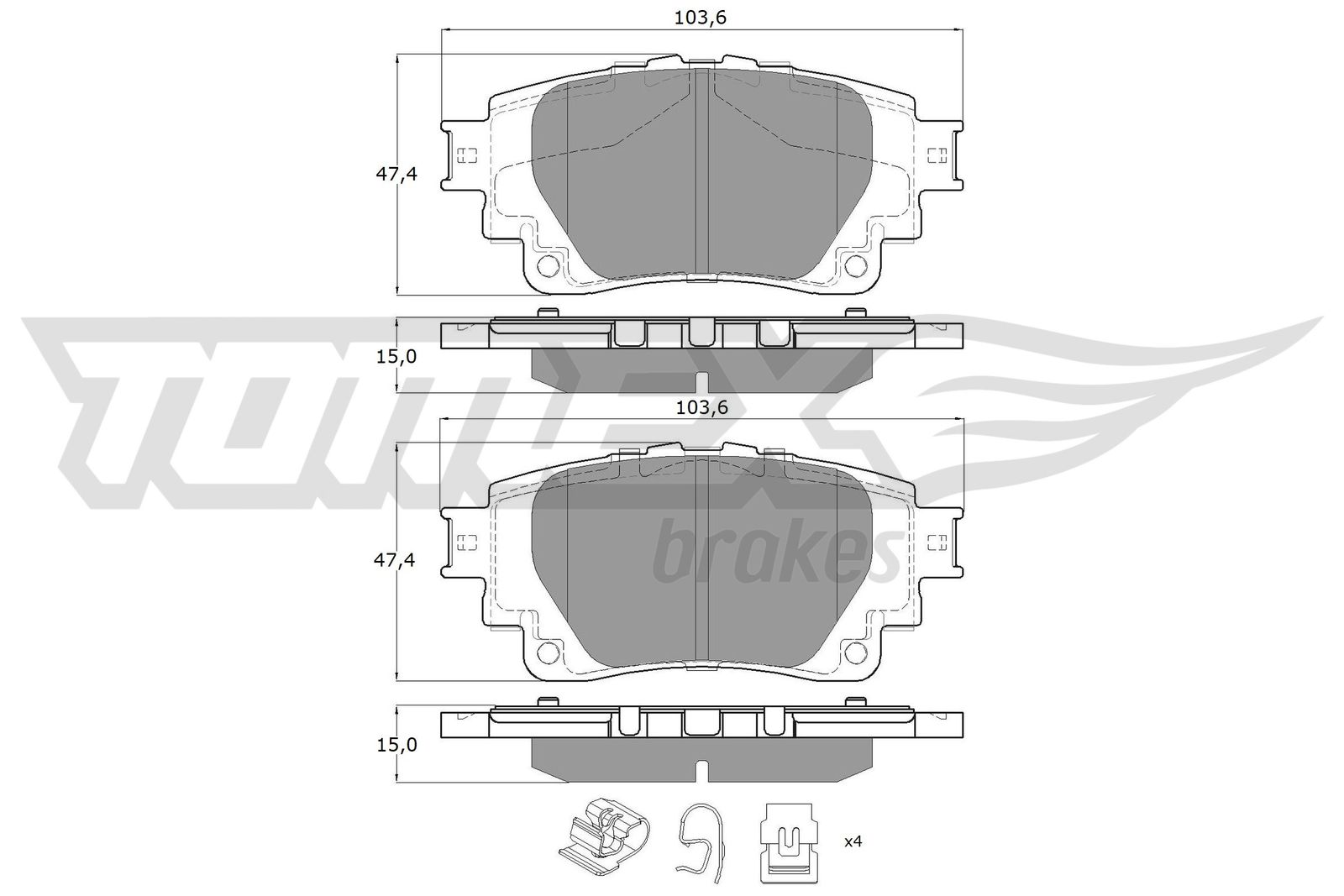 Klocki hamulcowe TOMEX BRAKES TX 19-81