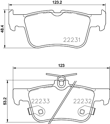 Klocki hamulcowe HELLA 8DB 355 023-301