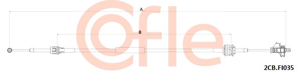 Linka dźwigni zmiany biegów COFLE 2CB.FI035