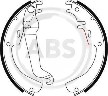 Szczęki hamulcowe A.B.S. 8713