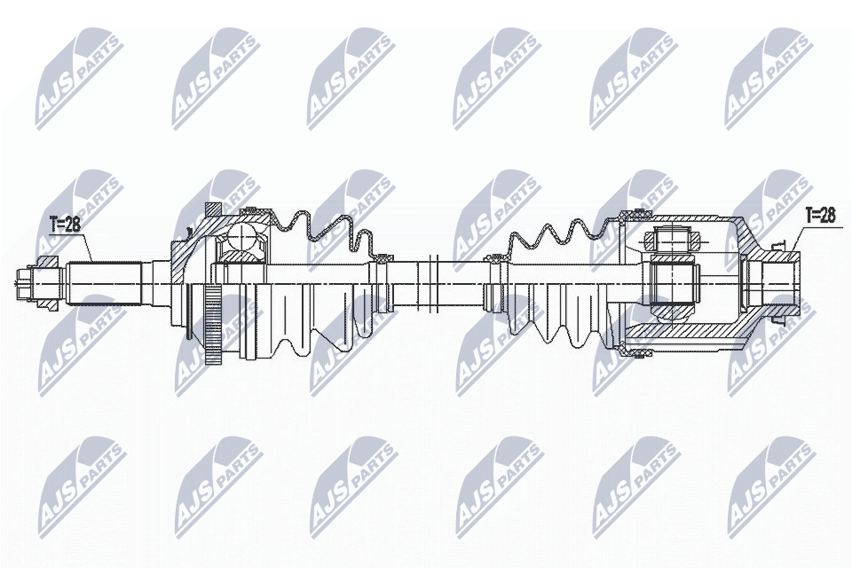 Wał napędowy NTY NPW-KA-370