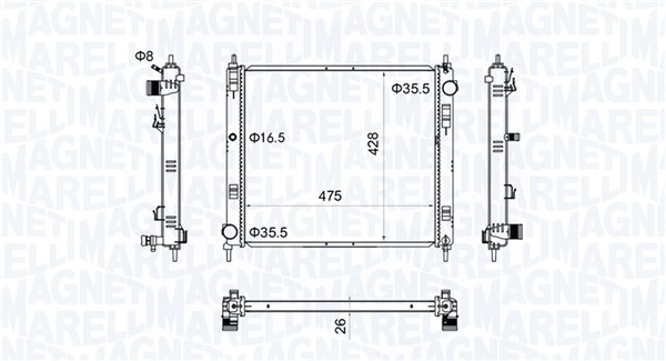 Chłodnica MAGNETI MARELLI 350213205500