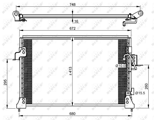 Skraplacz klimatyzacji NRF 35754