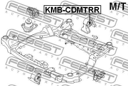 Poduszka silnika FEBEST KMB-CDMTRR
