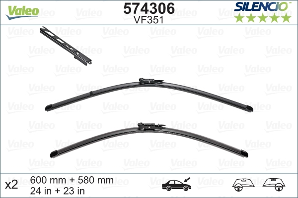 Pióro wycieraczki VALEO 574306