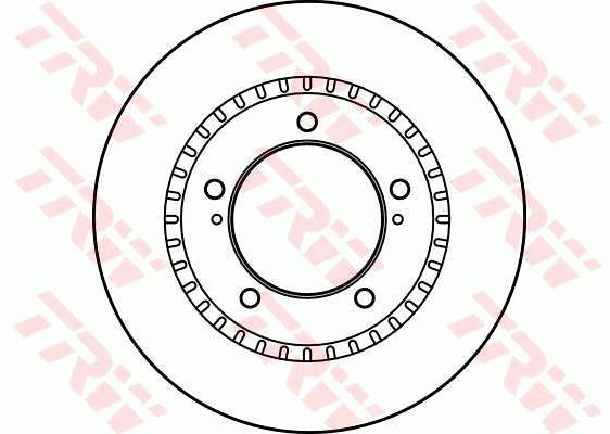 Tarcza hamulcowa TRW DF4156