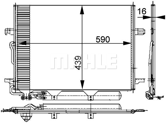 Skraplacz klimatyzacji MAHLE AC 318 000P