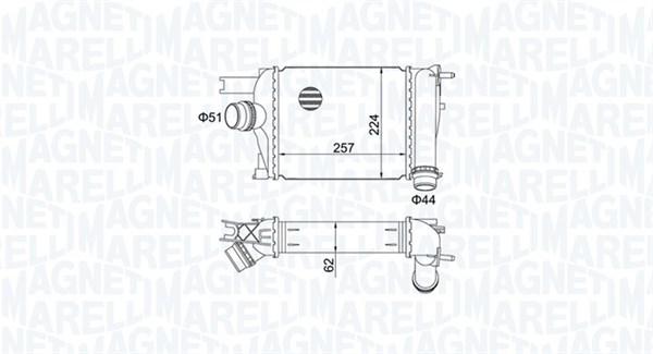 Chłodnica powietrza intercooler MAGNETI MARELLI 351319205170