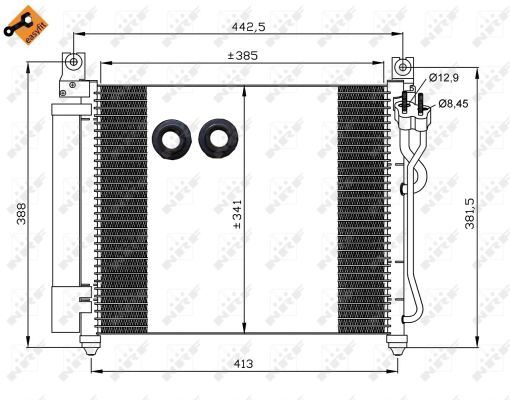 Skraplacz klimatyzacji NRF 35888