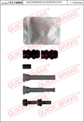 Zestaw tulei prowadzących zacisk hamulca QUICK BRAKE 113-1486X