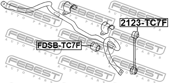 Łącznik stabilizatora FEBEST 2123-TC7F