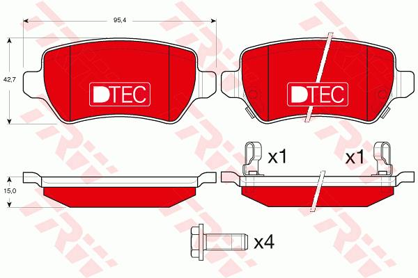 Klocki hamulcowe TRW GDB1515DTE