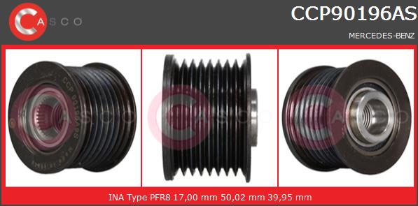 Koło pasowe alternatora CASCO CCP90196AS