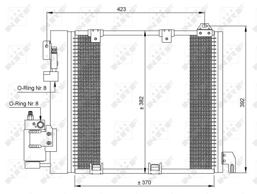 Skraplacz klimatyzacji NRF 35302