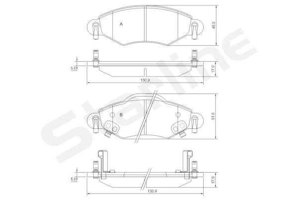 Klocki hamulcowe STARLINE BD S828P