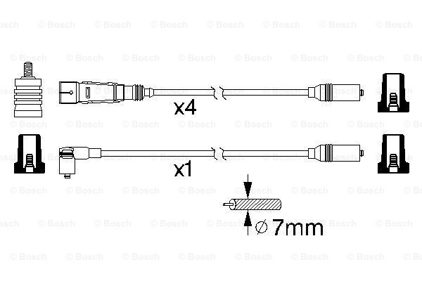 Przewody zapłonowe BOSCH 0 986 356 339