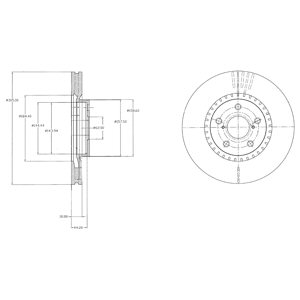 Tarcza hamulcowa DELPHI BG9074